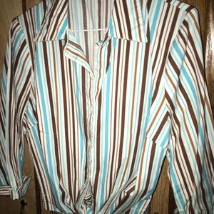 Ladies striped Bentley a shirt